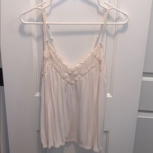 American Eagle off-white tank